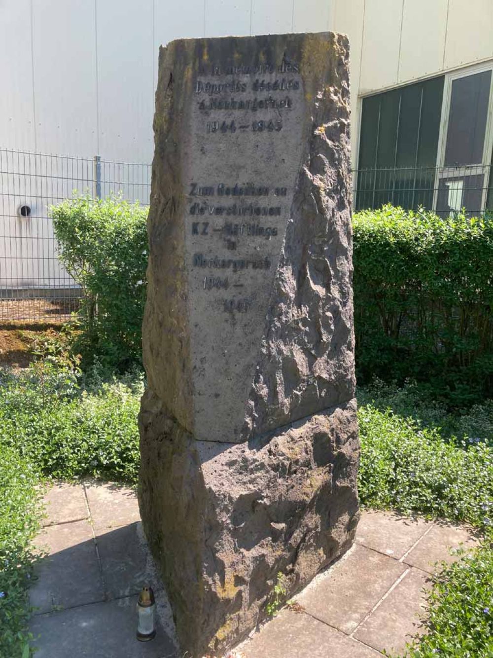 Gedenkstein am Scharfenstein Neckargerach