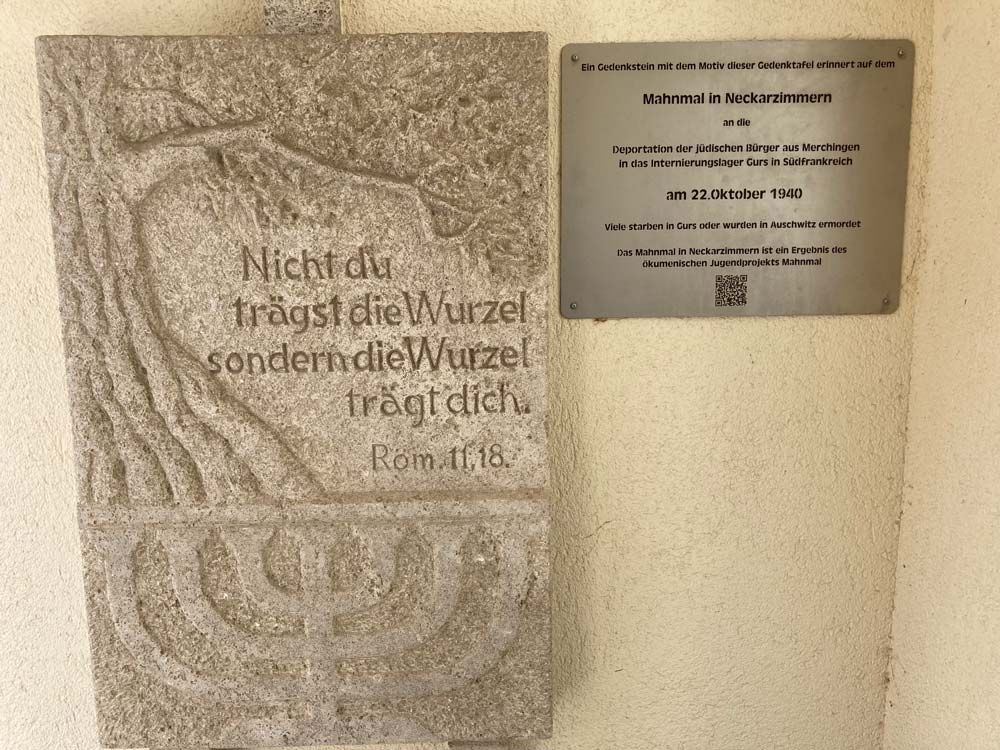 Synagoge und Zweitstein Merchingen