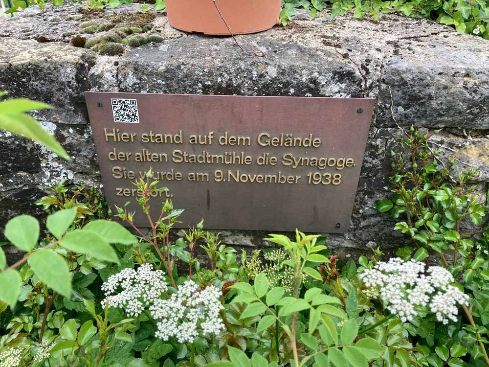 Gedenktafel Synagoge Neckarbischofsheim