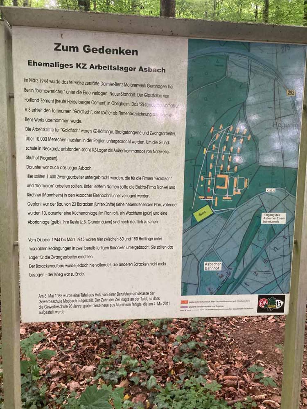 Erinnerungstafel Asbach